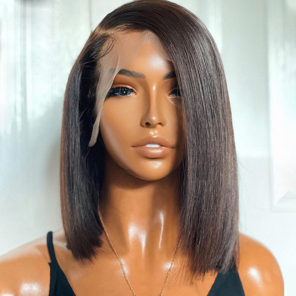 Super Double Drawn 13x4 Brown Lace Frontal Wig (Human Hair)